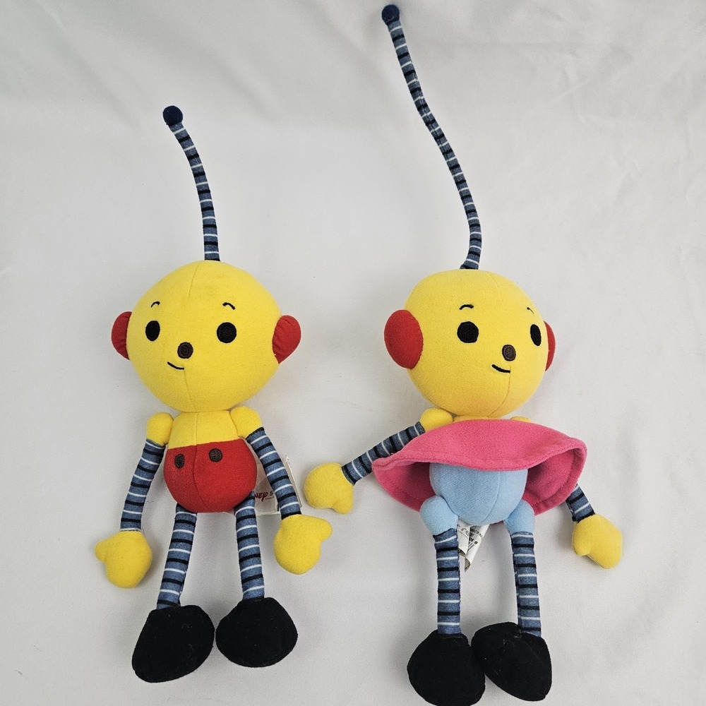 Rolie Polie Olie And Zowie Plush Disney Store Vintage 12" Bean Bag Stuffed